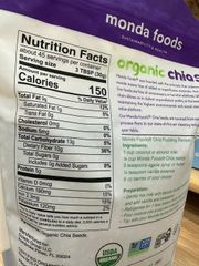 Hạt Chia Hữu Cơ Monda Food 1.36kg - Superfood Giảm Cân Tự Nhiên, Nguồn Năng Lượng Cho Cả Gia Đình, Không Biến Đổi Gen