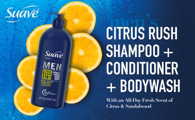 Suave men citrus rush 3in1: citrus- sandal wood 1.18l