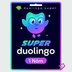 Tài Khoản Super Duolingo Premium 12 Tháng - Học Tiếng Anh Không Quảng Cáo, Chính Chủ, Trải Nghiệm Học Tập Liền Mạch