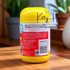 Viên Kẹo Dẻo Bổ Sung Sắt & Vitamin C Nature’s Way Kids Smart Vita Gummies - Giúp Tăng Cường Sức Đề Kháng Cho Trẻ 60 Viên