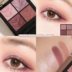 [ không hộp ] Bảng Phấn Mắt Yves Saint Laurent YSL Couture Mini Clutch Eyeshadow Palette Màu 400 Babylone Roses, 10g