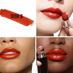 Son Dior Addict Hydrating Shine Lipstick Case Pink Cannage Dior 8 Màu Đỏ Gạch (New 2022) 325839 722427