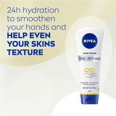 Kem dưỡng da tay NIVEA Q10 3-in-1 Anti-age Hand Cream with UV Filters 100ml