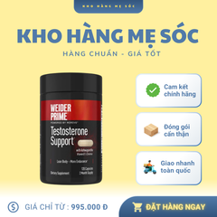 Viên Uống Hỗ Trợ Sinh Lực Nam Weider Prime 120 Viên - Tăng Cường Sinh Lý, Nâng Cao Sức Bền, Xuất Xứ Mỹ