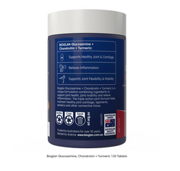 Viên Uống Bổ Xương Khớp Bioglan Glucosamine + Chondroi + Nghệ 120 Viên - Hỗ Trợ Khớp Linh Hoạt, Giảm Đau Nhức - Thương Hiệu Uớc Uy Tín