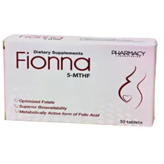 Fionna 5 MTHF - Bổ Sung Folate cho Phụ Nữ Mang Thai, Hỗ Trợ Tạo Máu & Tăng Sức Đề Kháng - Hộp 30 Viên