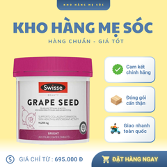 Viên Uống Tinh Chất Hạt Nho Swisse Beauty Grape Seed 14,250mg 300 Viên - Chống Oxy Hóa, Chăm Sóc Da, Bảo Vệ Tim Mạch - Hàng Úc Uy Tín