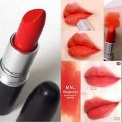 Son Mac 702 Dangerous - Son Môi Màu Đỏ Cam Rực Rỡ, Thương Hiệu Nổi Tiếng, Mang Đến Sự Quyến Rũ Và Tự Tin
