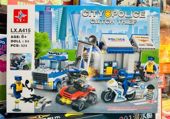 Đồ Chơi Lắp Ráp LX.A415 CITY POLICE 524 Mảnh Ghép - Thú Vị Cho Bé Từ 6 Tuổi, Khám Phá Thế Giới Người Bảo Vệ Thành Phố