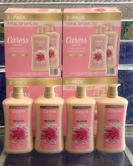 Sữa tắm Caress Body Wash cho phụ nữ - Hương đào trắng và hoa cam 887ml - Dưỡng ẩm, làm sạch da, thư giãn hàng ngày