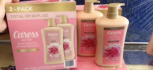Sữa tắm Caress Body Wash cho phụ nữ - Hương đào trắng và hoa cam 887ml - Dưỡng ẩm, làm sạch da, thư giãn hàng ngày
