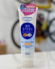 Sữa Rửa Mặt Kose Softymo Cleansing Foam White 190g - Sạch Sâu, Dưỡng Ẩm Da, Phù Hợp Với Da Nhờn và Da Xỉn Màu