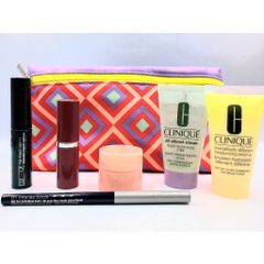 Bộ sản phẩm chăm sóc da Clinique Skincare Makeup 7 món - Kem nền, kem dưỡng, sữa rửa mặt, tẩy trang, serum và túi tiện lợi