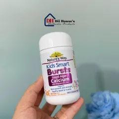 Viên bổ sung canxi Nature's Way Bursts - Canxi từ tảo lỏng với Magie & Kẽm cho trẻ 30 viên, hỗ trợ xương chắc khỏe và phát triển.