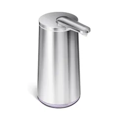 Chiết Xà Phòng Cảm Ứng Tạo Bọt Simplehuman 295ml - Bình Chiết Thép Không Gỉ Chống Thấm Nước, Pin Sạc 3 Tháng, Thiết Kế Tiện Lợi