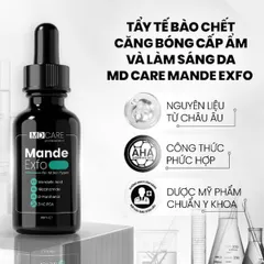 MD CARE MANDE EXFO 10ml - Tẩy Tế Bào Chết Mandelic Acid Dành Cho Da Nhạy Cảm, Căng Bóng, Làm Sáng, Mờ Nếp Nhăn, Chống Oxy Hóa