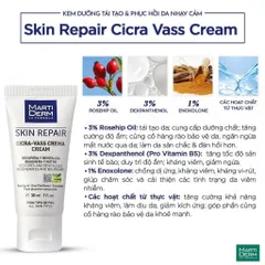 Kem Dưỡng Tái Tạo Da Nhạy Cảm Martiderm Skin Repair Cicra-Vass Cream 2ml - Chăm sóc làn da tổn thương, làm dịu và phục hồi nhanh chóng