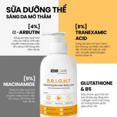 Sữa Dưỡng Thể MD CARE B.R.I.G.H.T Brightening Booster 200ml - Làm Trắng Da, Mờ Thâm, Cung Cấp Độ Ẩm và Chống Lão Hóa