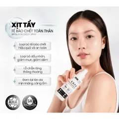 MD CARE Tẩy Tế Bào Chết Body AHA BHA Exfoliating Body Spray 100ml - Giảm Mụn Lưng, Làm Sáng Da, Phục Hồi Kết Cấu Da