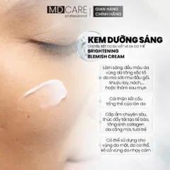 Kem Dưỡng Sạch Da MD CARE - Mờ Thâm Mụn, Nám và Tàn Nhang, Tăng Cường Độ Sáng và Collagen, Dành Cho Da Nhạy Cảm 50ml
