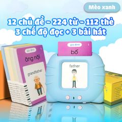 Máy Đọc Thẻ Flashcard Song Ngữ Anh Việt - Đồ Chơi Giáo Dục Sớm Cho Bé, 224 - 510 Từ Vựng Học Tiếng Anh Dễ Dàng