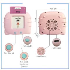 Máy Đọc Thẻ Flashcard Song Ngữ Anh Việt - Đồ Chơi Giáo Dục Sớm Cho Bé, 224 - 510 Từ Vựng Học Tiếng Anh Dễ Dàng