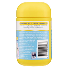 Viên kẹo bổ sung Canxi và Vitamin D cho trẻ em Nature's Way Kids Smart Vita Gummies 60 viên - Hương vị mâm xôi thơm ngon