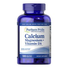 Viên uống bổ xương Puritan's Pride Calcium Magnesium Zinc 100v - Tăng cường sức khỏe xương, hỗ trợ phục hồi xương hiệu quả