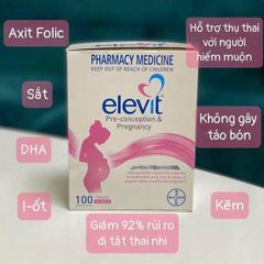 Viên Bổ bầu Elevit Cho Bà Bầu 100 Viên