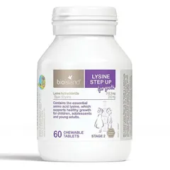 ViênTăng Chiều Cao Bioisland Lysine Step Up For Youth Của Úc 60 Viên