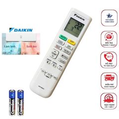 Điều Khiển Điều Hòa Máy Lạnh Daikin 2 Chiều Nóng Lạnh Mới Fullbox - Hàng Chính Hãng, Phím Êm, Bảo Hành 6 Tháng