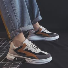 Giày Thể Thao Nam 007 - Sneaker Vải Thoáng Khí Phối Da PU - Đế Cao Su Tổng Hợp - Phong Cách Trẻ Trung, Thời Trang