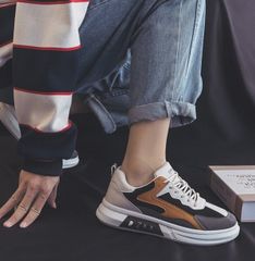 Giày Thể Thao Nam 007 - Sneaker Vải Thoáng Khí Phối Da PU - Đế Cao Su Tổng Hợp - Phong Cách Trẻ Trung, Thời Trang