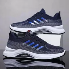 Giày Thể Thao Nam Mã 601 - Sneaker Chạy Bộ Thể Dục 3 Màu Đen/Xám/Xanh - Giày Thể Thao Thoáng Khí, Nhẹ, Thời Trang