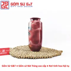 Lọ Hoa Gốm Sứ Hình Phích Loe Vẽ 3D Sắc Chuối - Trang Trí Nhà Cửa Hiện Đại và Sang Trọng từ Gốm Sứ G&T