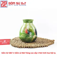 Lọ Hoa Gốm Sứ 3D Sen Phú Quý - Trang Trí Nhà Cửa Sang Trọng và Nghệ Thuật Độc Đáo G&T