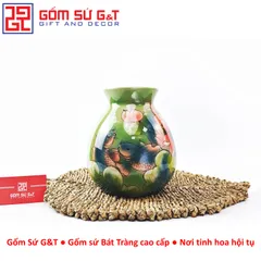 Lọ Hoa Gốm Sứ 3D Sen Phú Quý - Trang Trí Nhà Cửa Sang Trọng và Nghệ Thuật Độc Đáo G&T