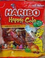 Kẹo dẻo Haribo Happy Cola 250g - Vị Cola Ngọt Ngào, Món Ngon Không Thể Thiếu Cho Trẻ Em và Người Lớn, Thích Hợp Cho Tiệc và Dã Ngoại
