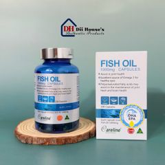 Dầu Cá Careline Fish Oil 1000mg - Hỗ Trợ Omega 3, DHA, EPA, Tăng Cường Sức Khỏe Tim Mạch và Não Bộ - 100 Viên