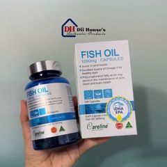Dầu Cá Careline Fish Oil 1000mg - Hỗ Trợ Omega 3, DHA, EPA, Tăng Cường Sức Khỏe Tim Mạch và Não Bộ - 100 Viên