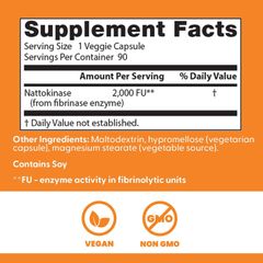 Viên Uống Nattokinase Doctor's Best Cải Thiện Tim Mạch - Hỗ Trợ Lưu Thông Máu, Ngăn Ngừa Đột Quỵ (90 Viên)