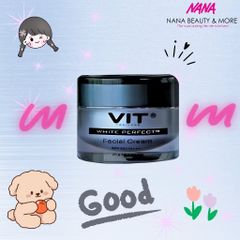 Kem Dưỡng Trắng Da VIT White Perfect Facial Cream 12g - Mờ Thâm, Cấp Ẩm, SPF30, Dành Cho Tất Cả Các Loại Da