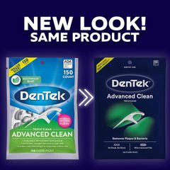 Tăm chỉ nha khoa DenTek Advanced Clean Triple Clean gói 150 cây