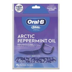 Tăm chỉ nha khoa Oral-B Glide Arctic Peppermint Oil gói 75 cây [Hàng Mỹ]
