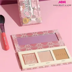 Bảng Phấn Má + Highlight Mini Bronze Squad Cheekleaders 2.5g - Trang Điểm Thiên Nhiên, Đủ Màu Sắc, Quà Tặng Kiểu Dáng Thời Thượng