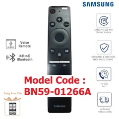 Điều khiển Remote TIVI Samsung Smart BN59-01266A Chính Hãng - Tương Thích Tivi Smart 4K, Tặng Kèm Pin, Điều Khiển Giọng Nói