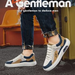 Giày Nam Sneaker Thể Thao Vải Lưới Thoáng Khí - Phong Cách Sang Trọng Dễ Phối Đồ, Hoàn Hảo Cho Mọi Dịp