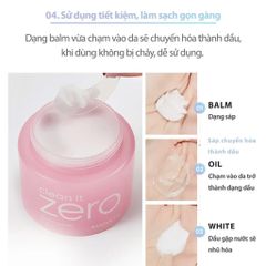 Sáp Tẩy Trang BANILA Co Clean It Zero 100ml - Dưỡng ẩm và Tẩy trang hiệu quả cho da nhạy cảm, chính hãng tại Nana Shop