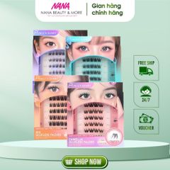 Mi Giả Cụm Tự Dính Không Cần Keo Mlen Diary - Độ Dài 9-14mm, Kiểu Dáng Tự Nhiên, Phù Hợp Makeup Hằng Ngày, Chất liệu Nhẹ êm