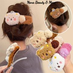 Kẹp Tóc Mỏ Vịt Hoạt Hình Gấu Bông Dễ Thương Cỡ Lớn 12cm - Phụ Kiện Tóc Nữ Sang Trọng và Đáng Yêu